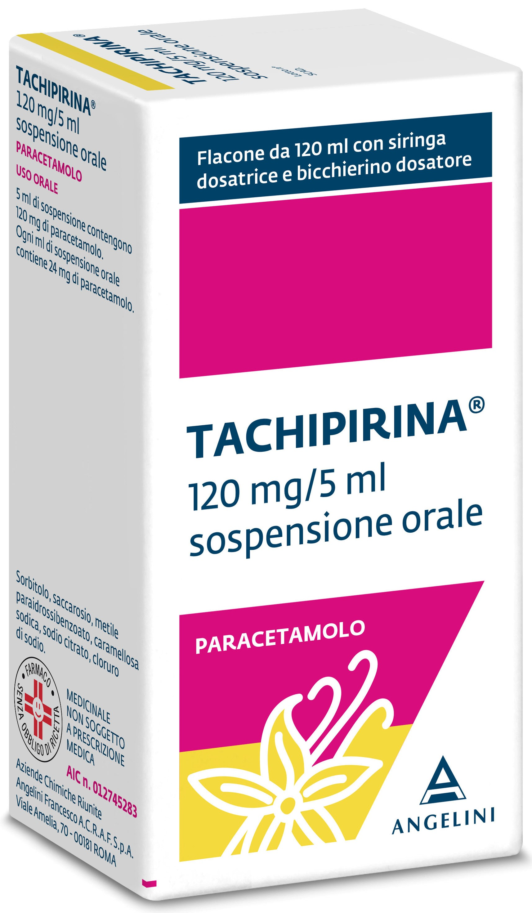 TACHIPIRINA*SOSP 120ML VAN/CAR - Farmacia Mortise