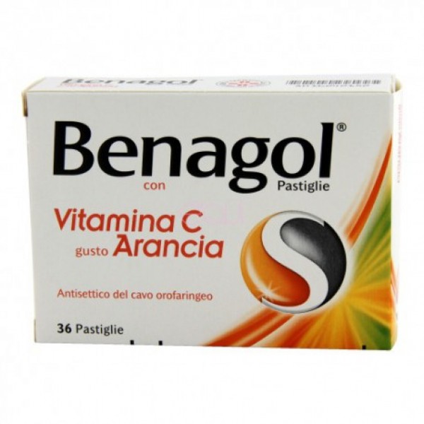 BENAGOL VIT C*36PAST ARANCIA - Farmacia Mortise