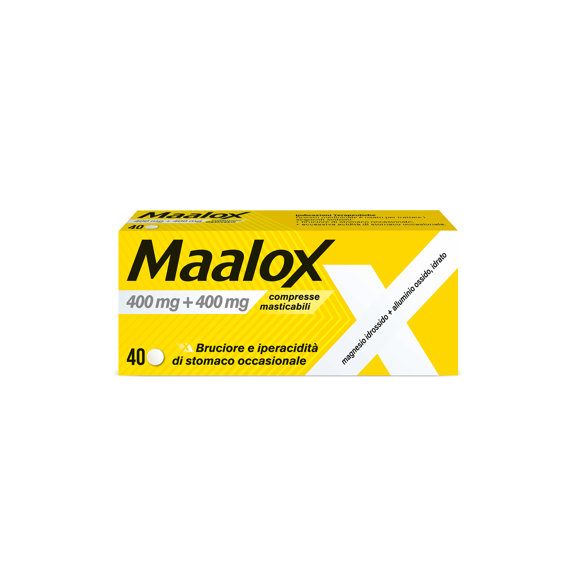MAALOX*40CPR MAST 400MG+400MG - Farmacia Mortise