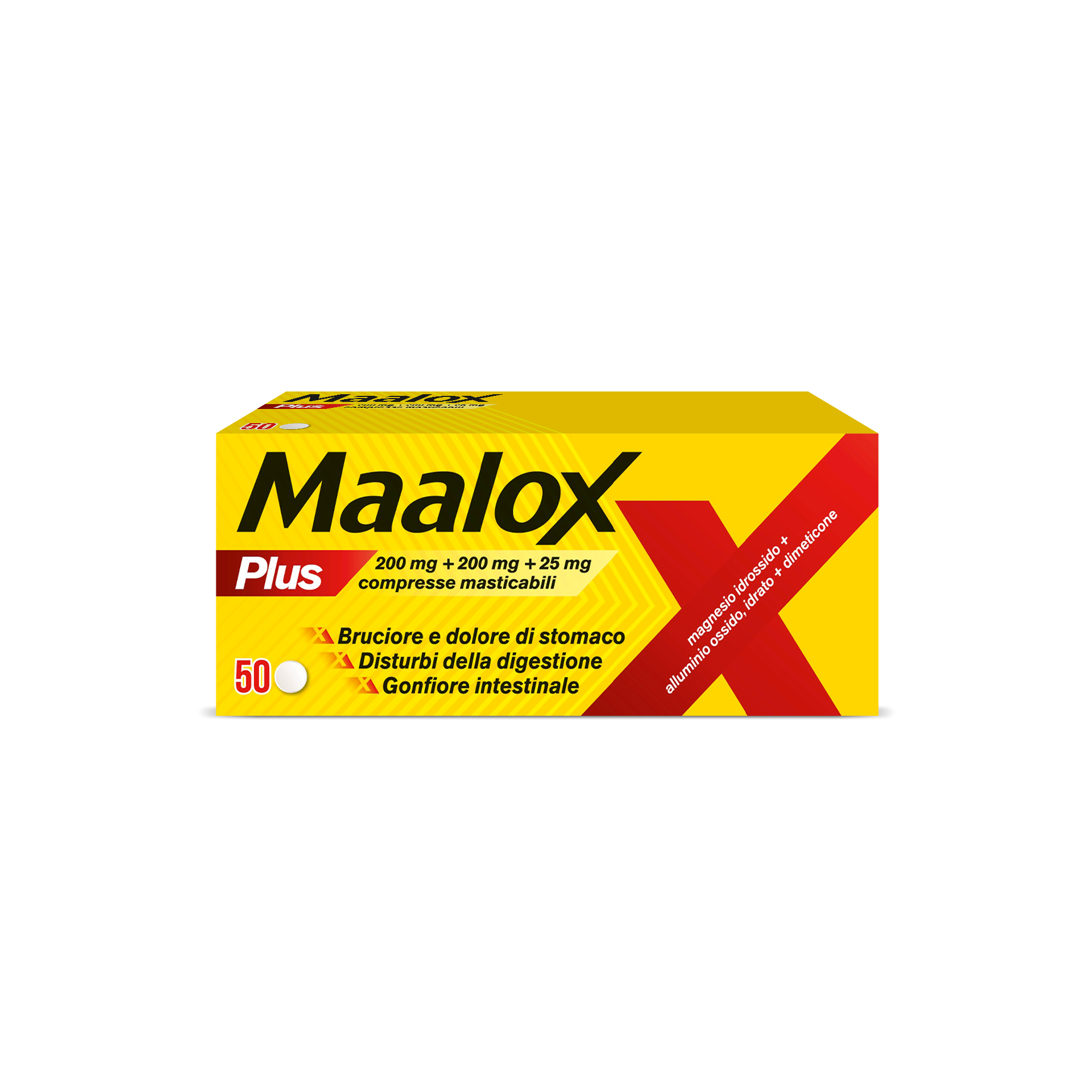 MAALOX PLUS*50CPR MAST - Farmacia Mortise