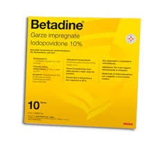 BETADINE*10GARZE IMPREGN 10x10 - Farmacia Mortise
