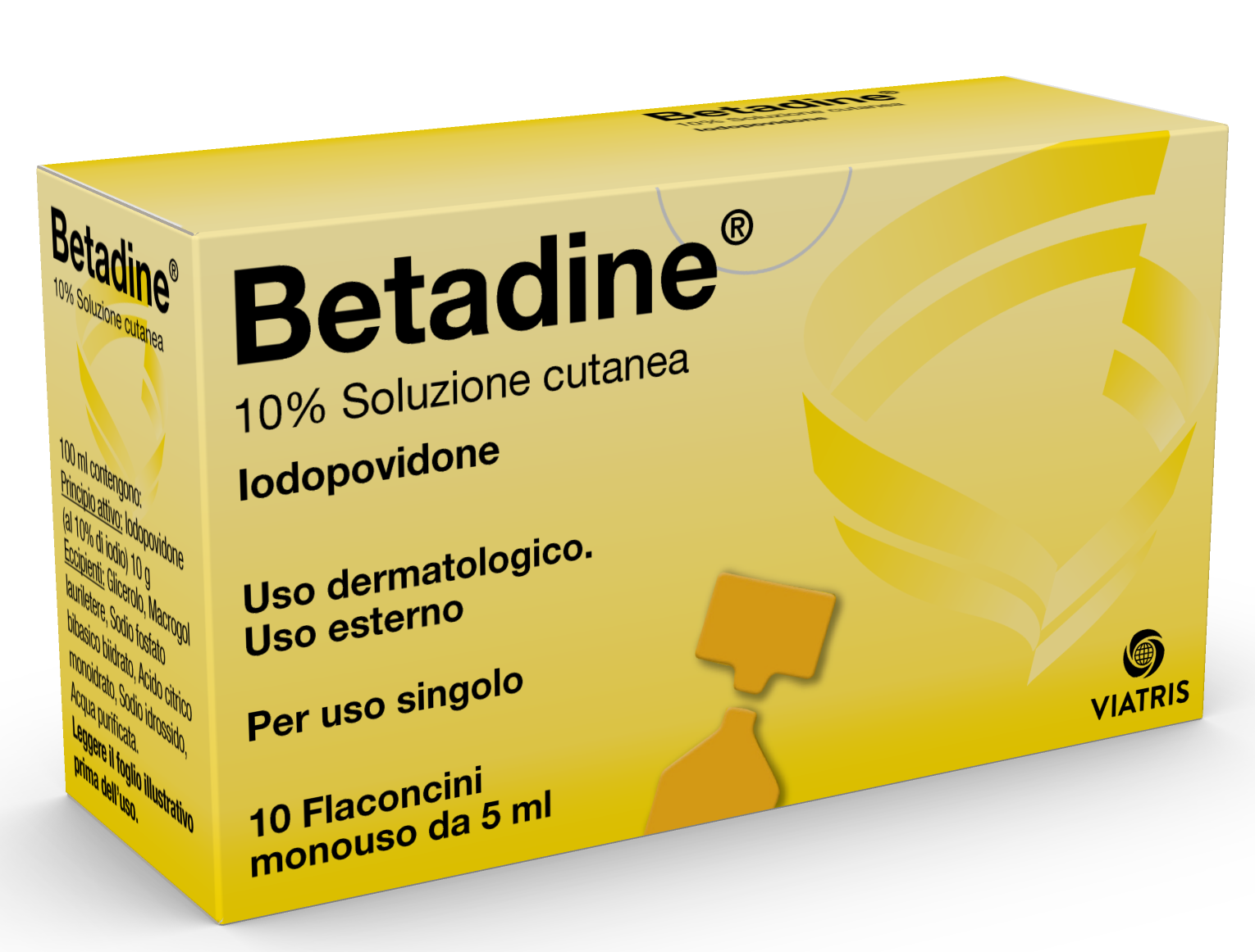 BETADINE*SOL CUT 10FL 5ML 10% - Farmacia Mortise
