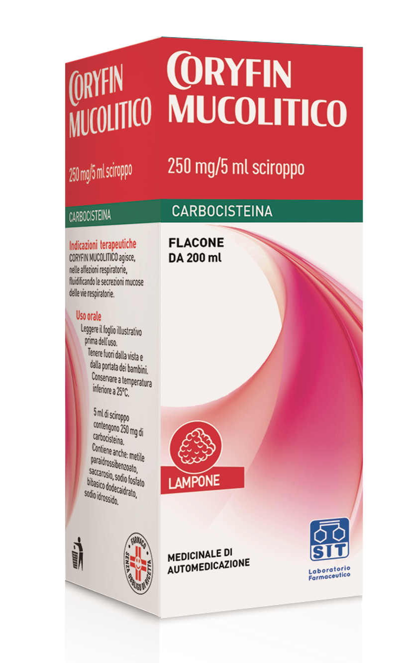 CORYFIN MUCOLITICO*SCIR 200ML - Farmacia Mortise