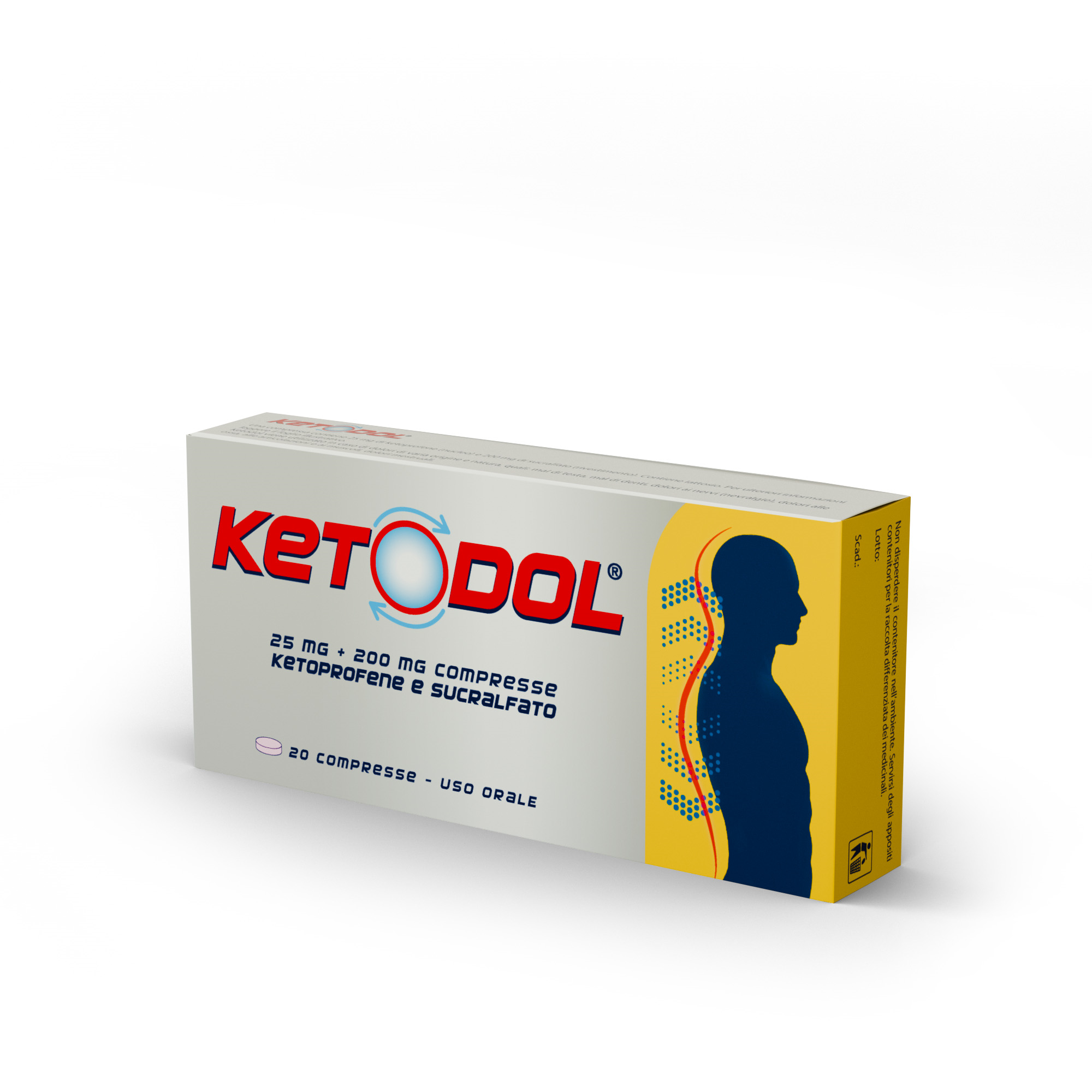 KETODOL*20CPR 25MG+200MG - Farmacia Mortise