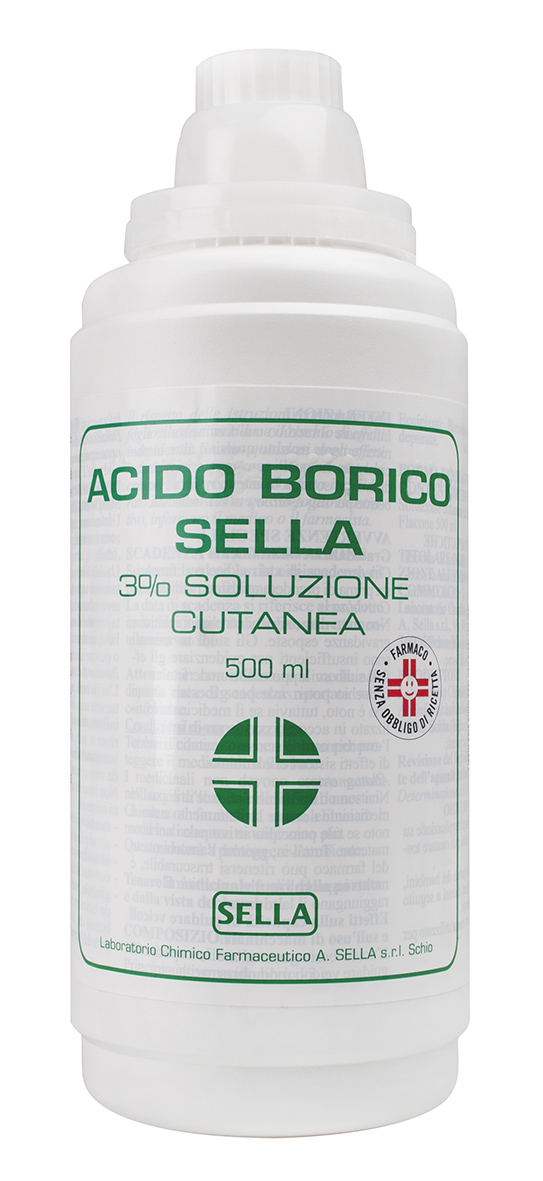 ACIDO BORICO SELLA*3% 500ML - Farmacia Mortise