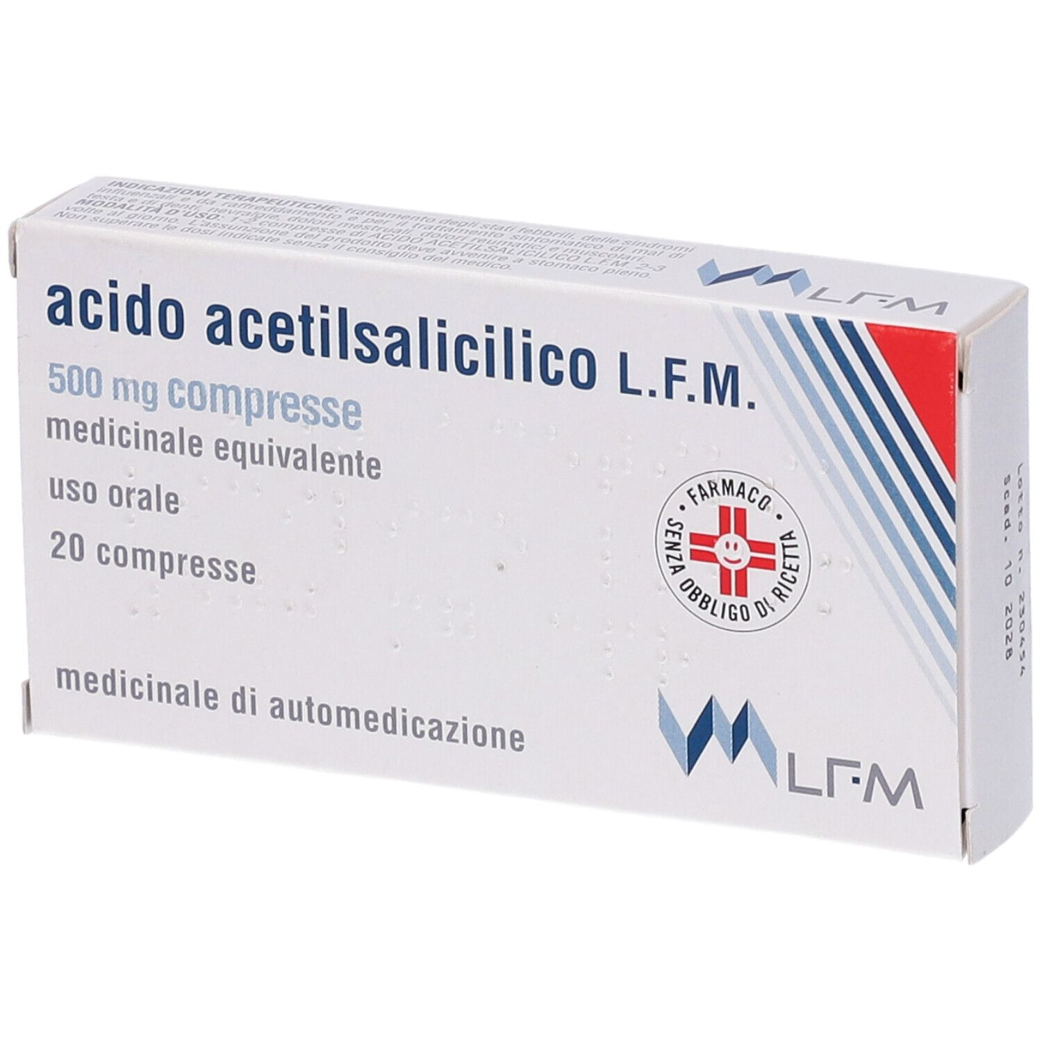 ACIDO ACETILSALIC LFM*20CPR500 - Farmacia Mortise