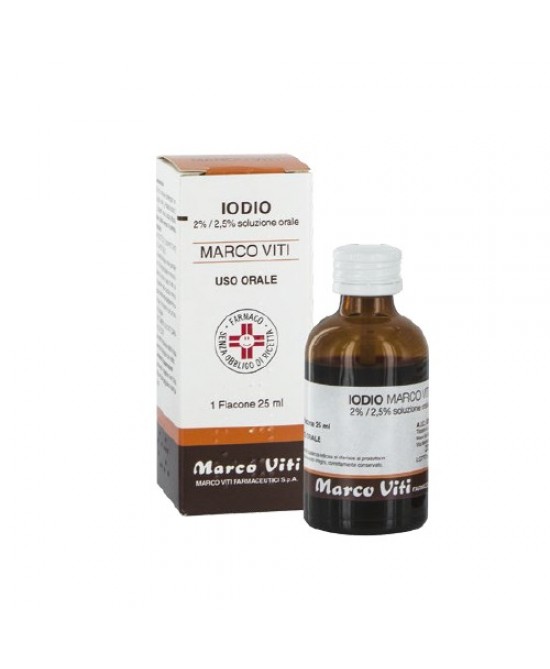 IODIO OS SOLUZ MV*25ML 2%+2,5% - Farmacia Mortise