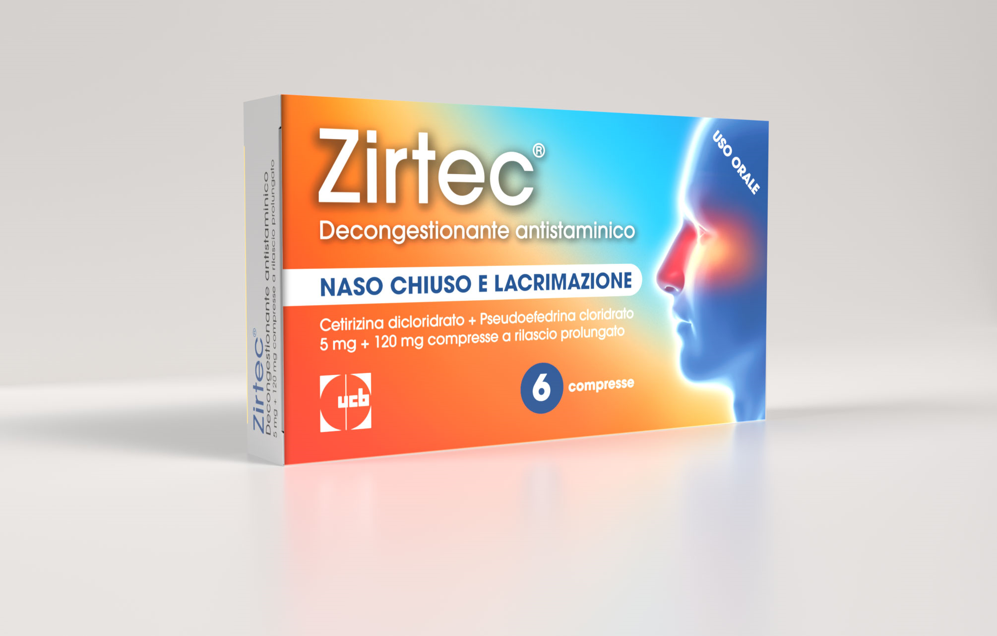 ZIRTEC DECONG ANT*6CPR 5+120MG - Farmacia Mortise