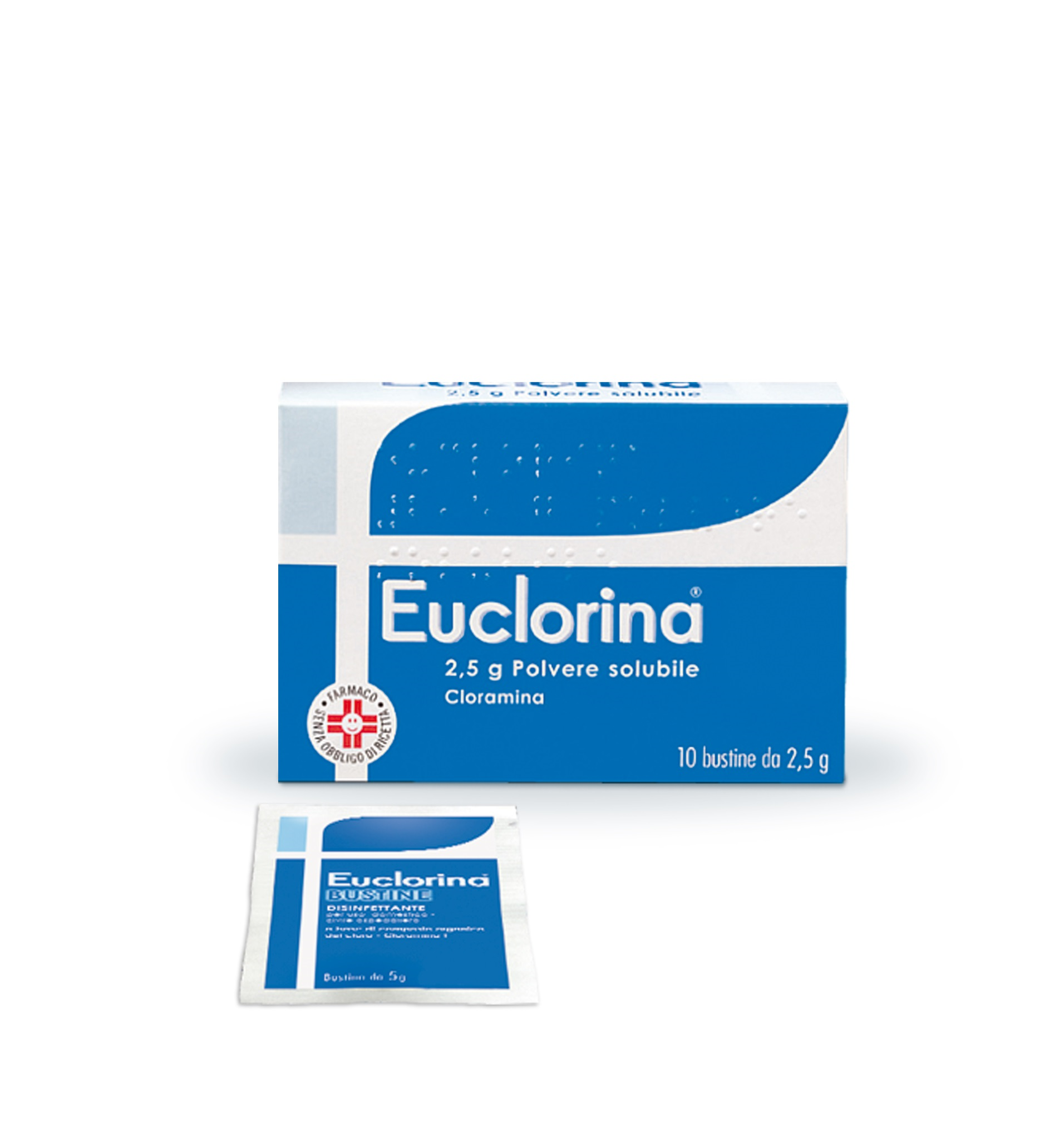 EUCLORINA*POLV SOL 10BUST 2,5G - Farmacia Mortise