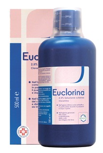 EUCLORINA 2,5%*1FL 500ML - Farmacia Mortise