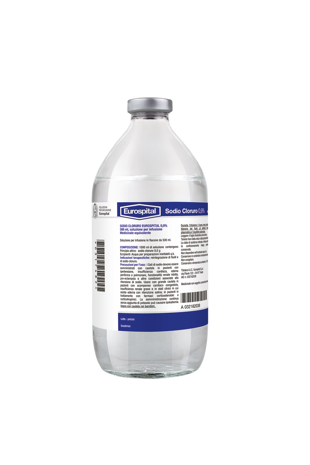SODIO CLORURO EUROS*0,9% 250ML - Farmacia Mortise