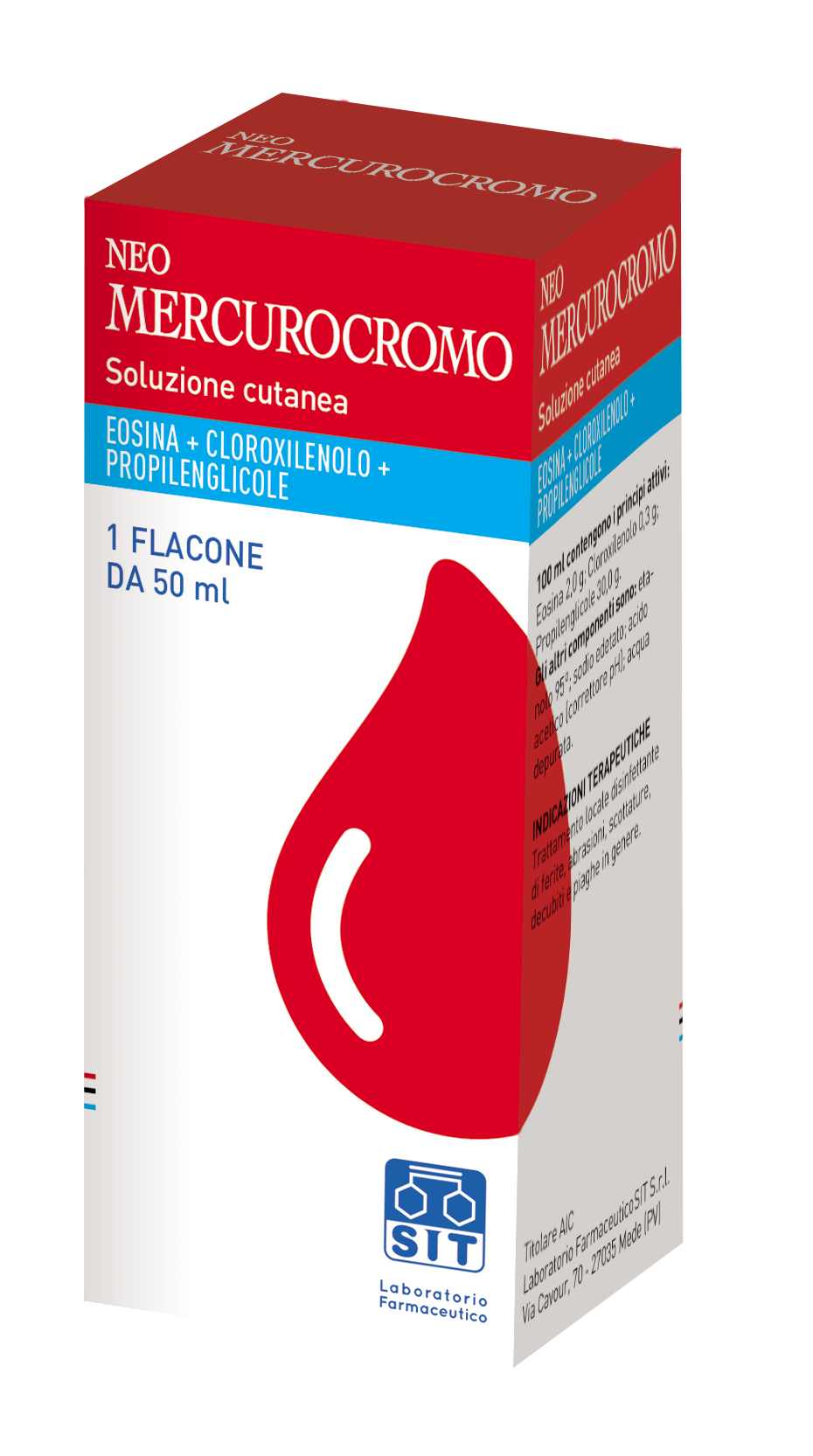 NEOMERCUROCROMO*SOLUZ FL 50ML - Farmacia Mortise