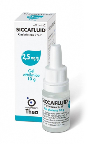 SICCAFLUID*GEL OFT 10G 2,5MG/G - Farmacia Mortise
