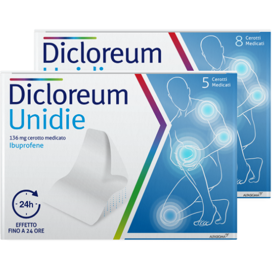 DICLOREUM UNIDIE*8CER 136MG24H - Farmacia Mortise