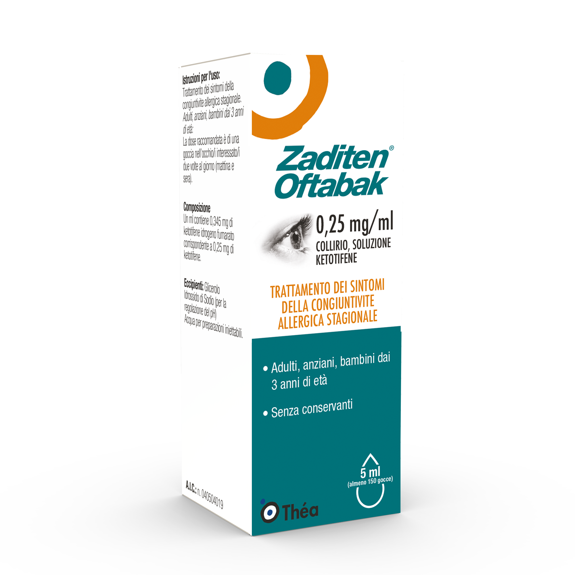 ZADITEN OFTABAK*COLLIRIO FL5ML - Farmacia Mortise