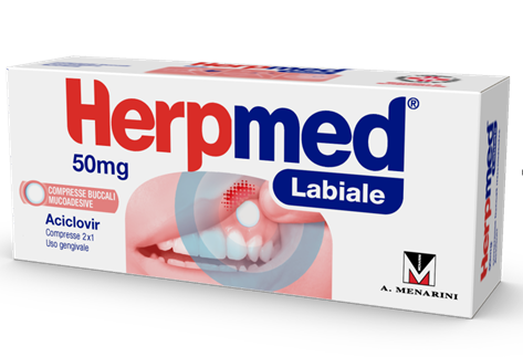 HERPMED LABIALE*2CPR BUCC 50MG - Farmacia Mortise