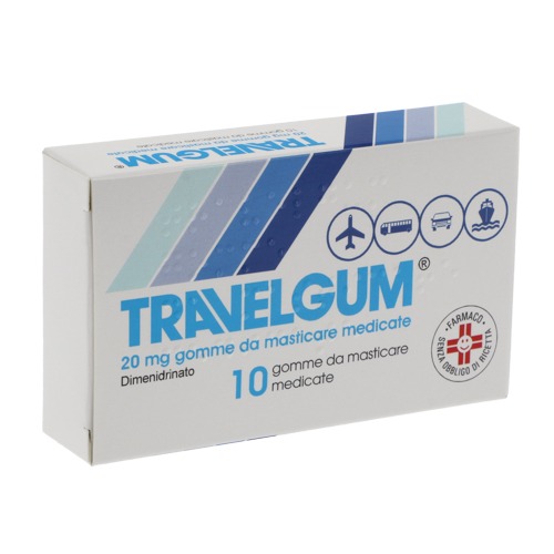 TRAVELGUM*10GOMME MAST 20MG - Farmacia Mortise