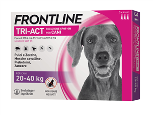 FRONTLINE TRI-ACT*3PIP 20-40KG - Farmacia Mortise