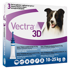 VECTRA 3D*3PIP 10-25KG BLU - Farmacia Mortise