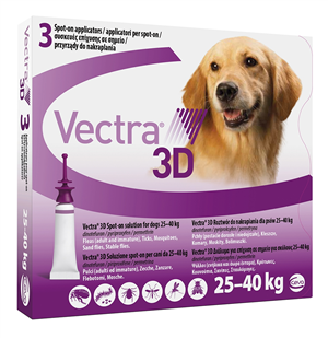 VECTRA 3D*3PIP 25-40KG VIOLA - Farmacia Mortise