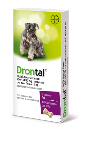 DRONTAL MULTI AR CARNE*6CPR - Farmacia Mortise