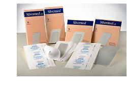 MEDICAZIONE STERILE A BASE DI ARGENTO SENZA BORDO ADESIVO SILVERMED SB AG 10X10CM 5 PEZZI - Farmacia Mortise