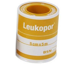 CEROTTO IN ROCCHETTO LEUKOPOR IPOALLERGENICO TESSUTO NON TESSUTO BIANCO 5X500 CM - Farmacia Mortise