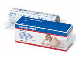 FASCIA AUTOADESIVA IPOALLERGENICA FISSAGGIO CATETERI FIXOMULL STRETCH. SUPPORTO IN POLIESTERE NON TESSUTO BIANCO, MASSA IN POLICARBONATO SENZA RESINE E GOMME NATURALI. 10X200CM - Farmacia Mortise