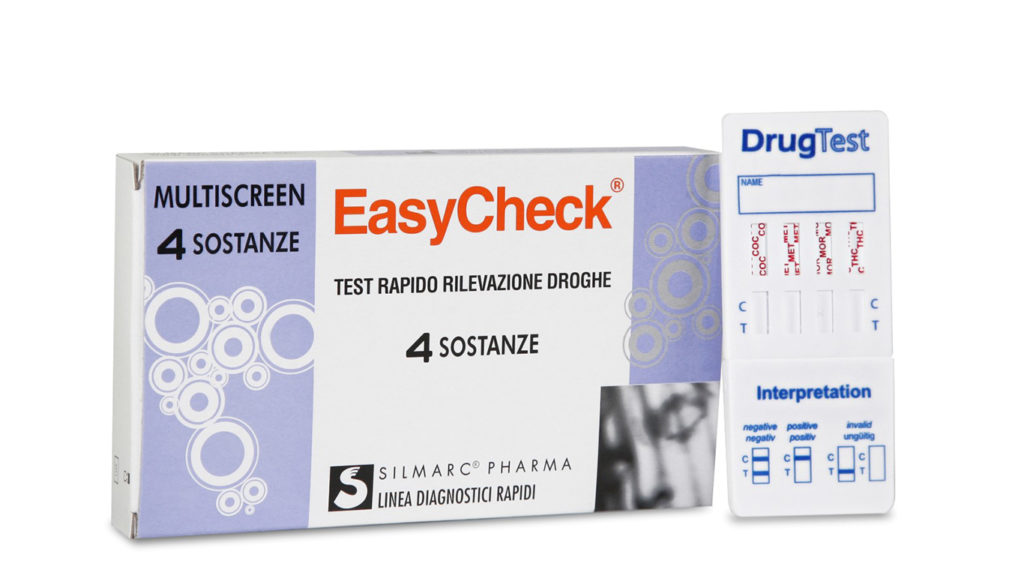 TEST RAPIDO SINGOLO O MULTIPLO PER RIVELAZIONE USO DI DROGHE STRIP EASYCHECK 4 SOSTANZE C - Farmacia Mortise