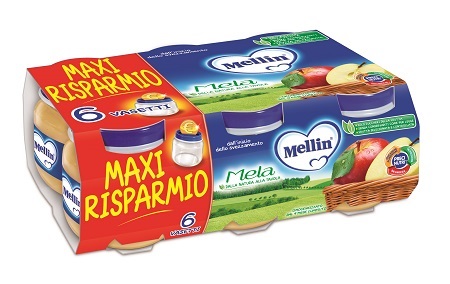 MELLIN OMOGENEIZZATO MELA 100 G 6 PEZZI - Farmacia Mortise