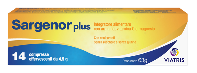 SARGENOR PLUS 14 COMPRESSE EFFERVESCENTI DA 4,5 G - Farmacia Mortise