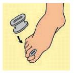 DIVARICATORE PER DITA DEI PIEDI GEL TOE SEPARATOR M - Farmacia Mortise