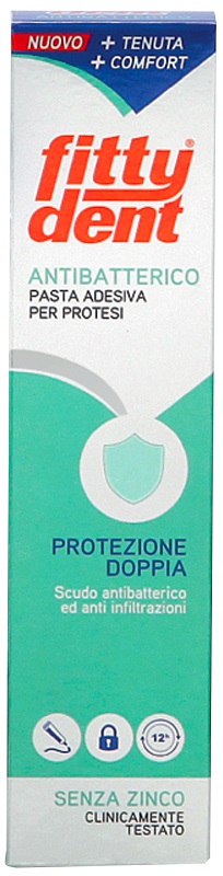 FITTYDENT ANTIBATTERICO PASTA ADESIVA DENTIERA NUOVA FORMULA40 G - Farmacia Mortise