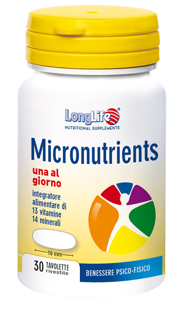 LONGLIFE MICRONUTRIENTS 30 TAVOLETTE RIVESTITE - Farmacia Mortise