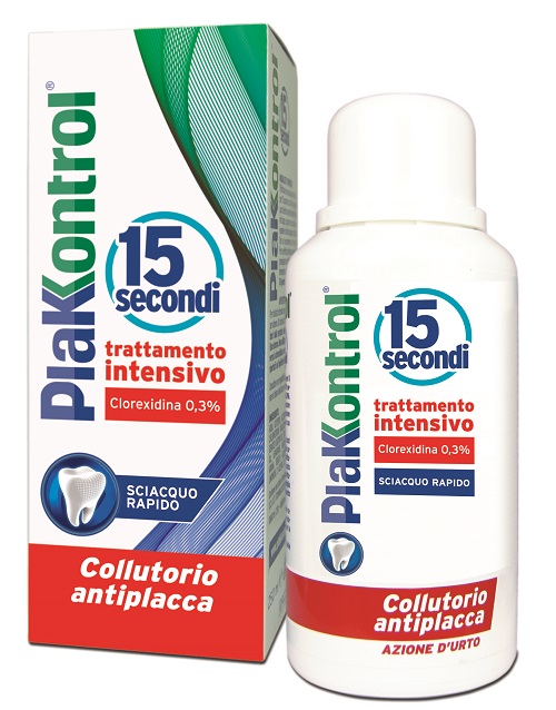 PLAKKONTROL 15 SECONDI COLLUTORIO 250 ML - Farmacia Mortise