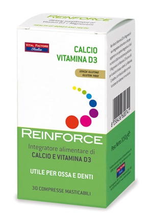 REINFORCE CALCIO + VITAMINA D3 30 COMPRESSE MASTICABILI - Farmacia Mortise
