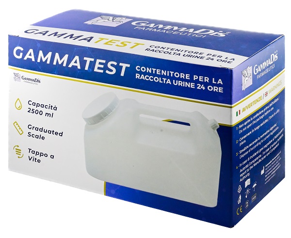 CONTENITORE STERILE PER LA RACCOLTA URINA GAMMASI 24H 2500 ML GAMMADIS - Farmacia Mortise