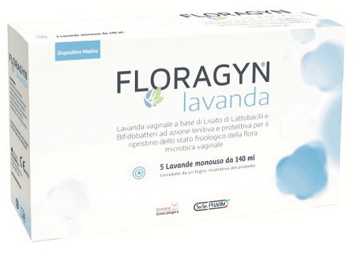 LAVANDA VAGINALE A BASE DI LATTOBACILLI LISATI FLORAGYN LAVANDA 140ML 5FLACONI - Farmacia Mortise