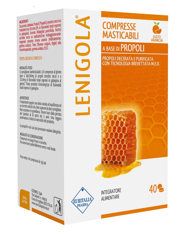 LENIGOLA COMPRESSE MASTICABILI ARANCIA 40 COMPRESSE - Farmacia Mortise