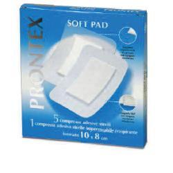 GARZA COMPRESSA PRONTEX SOFT PAD 10X8 CM 6 PEZZI (5 TNT + 1 IMPERMEABILE AQUA PAD) - Farmacia Mortise