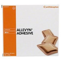MEDICAZIONE IDROCELLULARE ADESIVA STERILE ALLEVYN ADHESIVE ALTAMENTE ASSORBENTE IN SCHIUMA DI POLIURETANO A STRUTTURA TRISTRATIFICATA 12,5X12,5CM 3 PEZZI - Farmacia Mortise