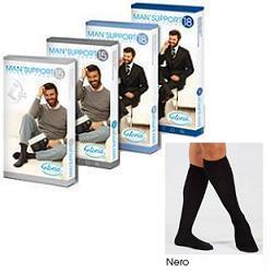 MAN SUPPORT 18 COTONE GAMBALETTO 18 NERO 4 - Farmacia Mortise