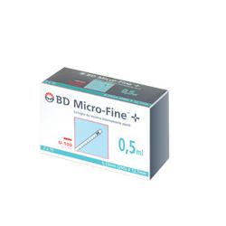 SIRINGA INSULINA BECTON DICKINSON 0,5 ML 100 UI AGO GAUGE 29 30 PEZZI - Farmacia Mortise