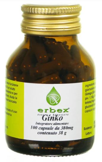 GINKGO BILOBA 100 CAPSULE 380 MG - Farmacia Mortise