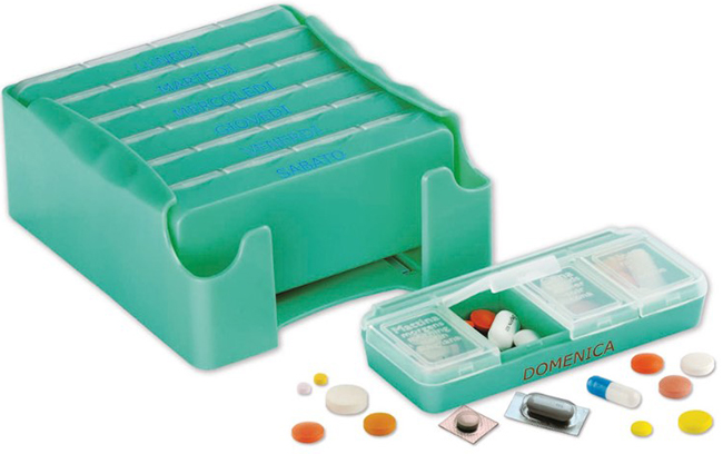 PILLOLIERA PILLOLBOX CONTENITORE 7GIORNI MADE IN ITALY - Farmacia Mortise
