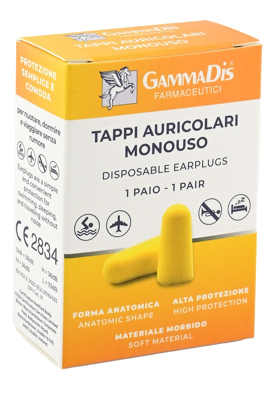 TAPPO AURICOLARE EAR GOMMAPIUMA 2 PEZZI GAMMADIS - Farmacia Mortise