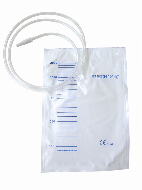 SACCA DI RACCOLTA URINA DA LETTO MONOUSO NON STERILE CAPACITA' 2000 ML CON TUBO DI RACCORDO LUNGHEZZA 130 CM DIAMETRO 5X7 MM VALVOLA DI NON RITORNO 1 GANCIO 30 PEZZI - Farmacia Mortise
