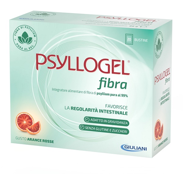 PSYLLOGEL FIBRA ARANCE ROSSE 20 BUSTINE - Farmacia Mortise