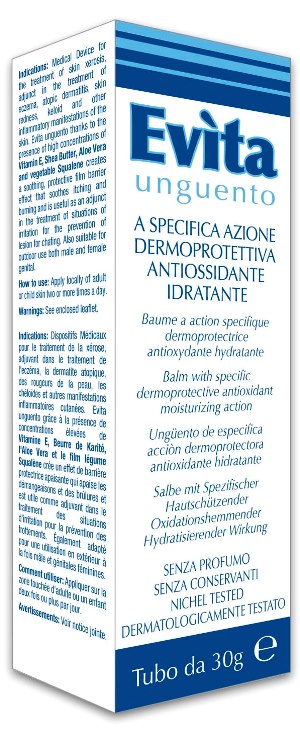 EVITA UNGUENTO A SPECIFICA AZIONE DERMOPROTETTIVA ANTIOSSIDANTE IDRATANTE 30 ML - Farmacia Mortise