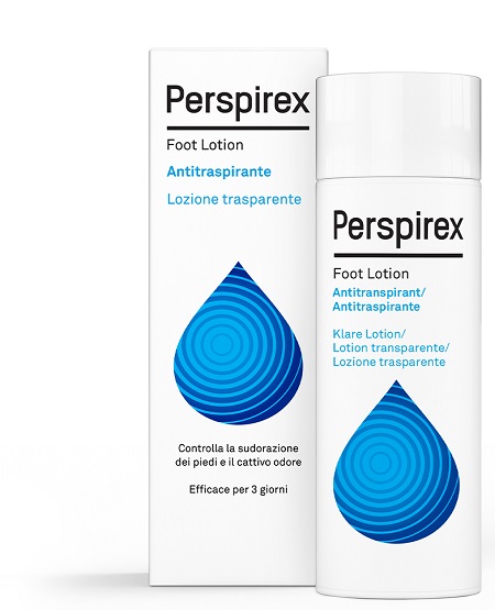PERSPIREX FOOT LOTION ANTITRASPIRANTE LOZIONE TRASPARENTE SUDORAZIONE E CATTIVO ODORE PIEDI 100 ML - Farmacia Mortise